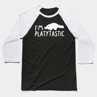 Platytastic pun human sleep animal Baseball T-Shirt